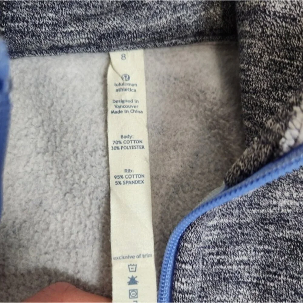 Lululemon Scuba Hoodie Deep Indigo Size 8 Hooded Sweatshirt